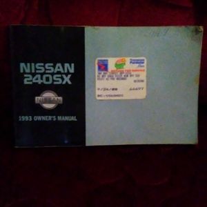 Nissan 240sx Owner's Manual (1993)